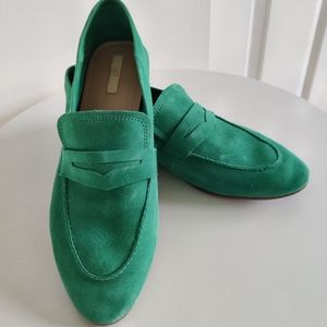 H&M Suede loafers in green